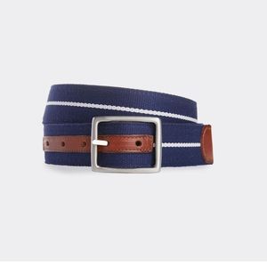 Vineyard Vines Leather & Webbing Reversible Belt